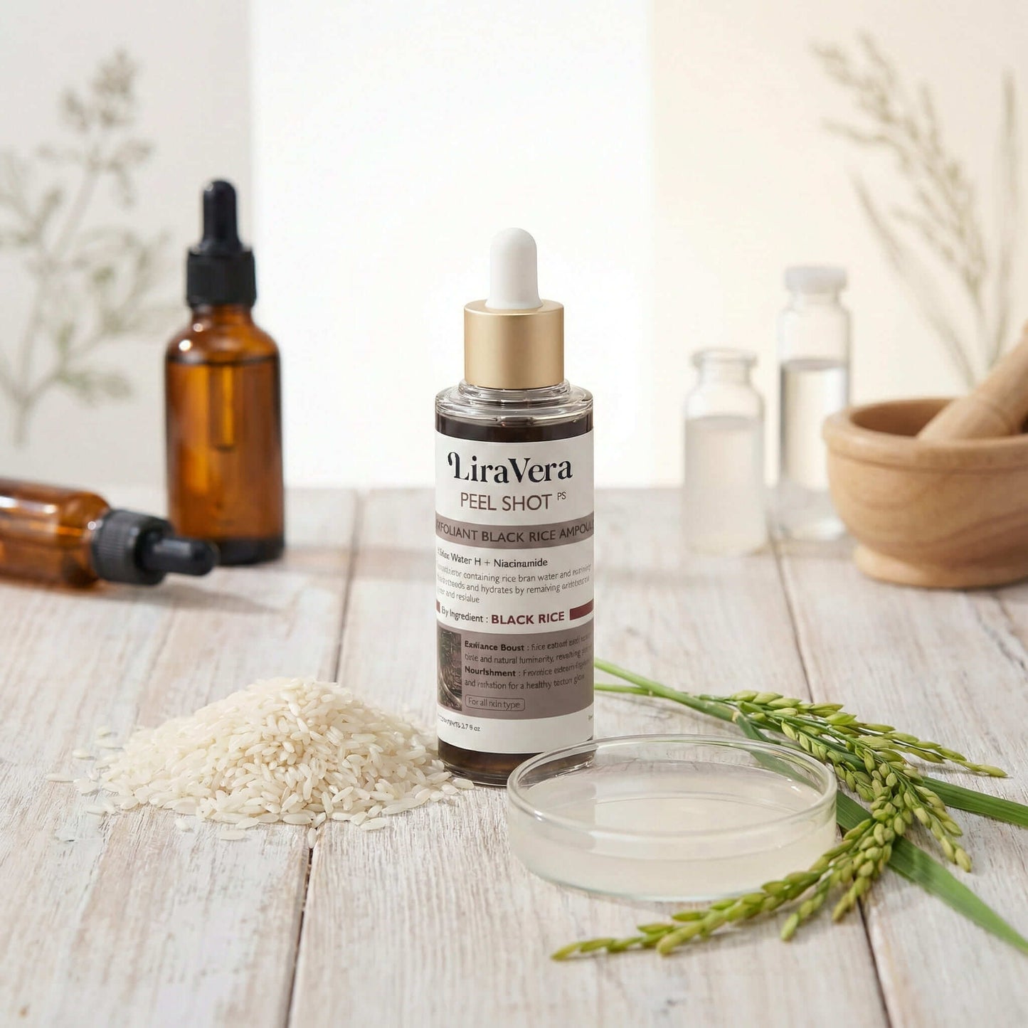 LiraVera™ Rice Glow Ampoule Duo