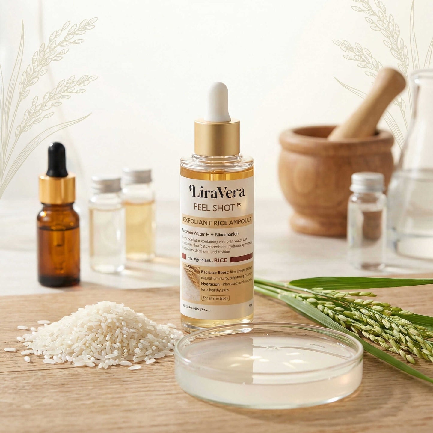 LiraVera™ Rice Glow Ampoule Duo