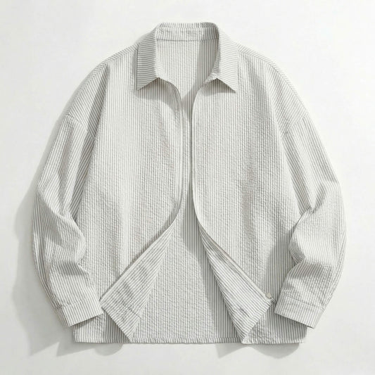 Nantucket Striped Zip-Up